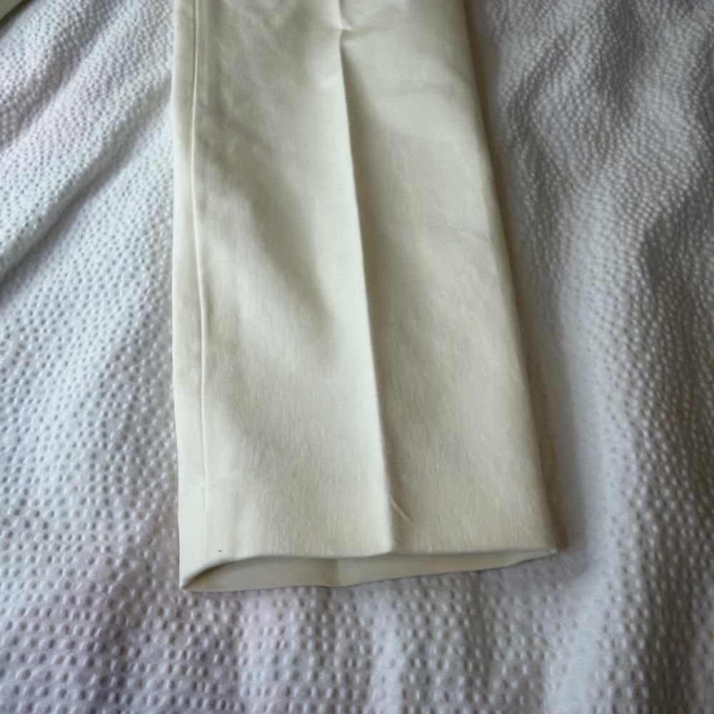 Talbots Essex Ankle Pants 4P Ivory - Picture 4 of 6